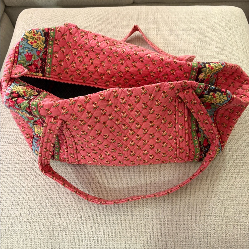 Vera Bradley Pink Pansy Duffel Bag